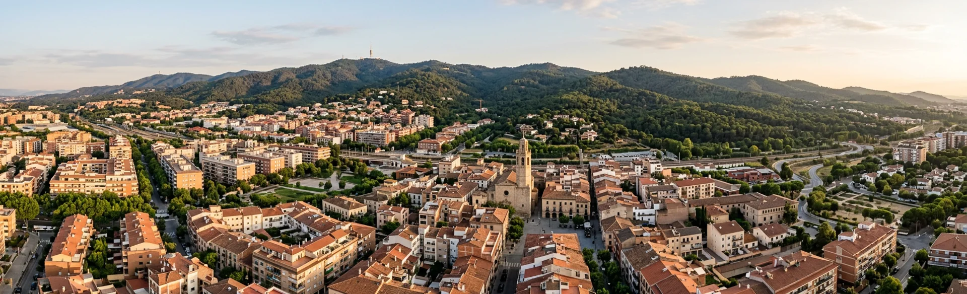 pantallas-led-cerdanyola-del-valles Vista panorámica de Cerdanyola del Vallès y las colinas de Collserola